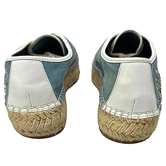 Nine West Womens Guinup Espadrilles Sneakers, Light Blue/White, Size 8.5 Medium - Picture 3 of 7